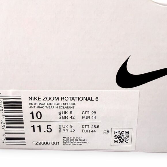 Nike Zoom Rotational 6 Track Black Throwing Shoes Mens size 10 FZ9606-001 NIB main image 10